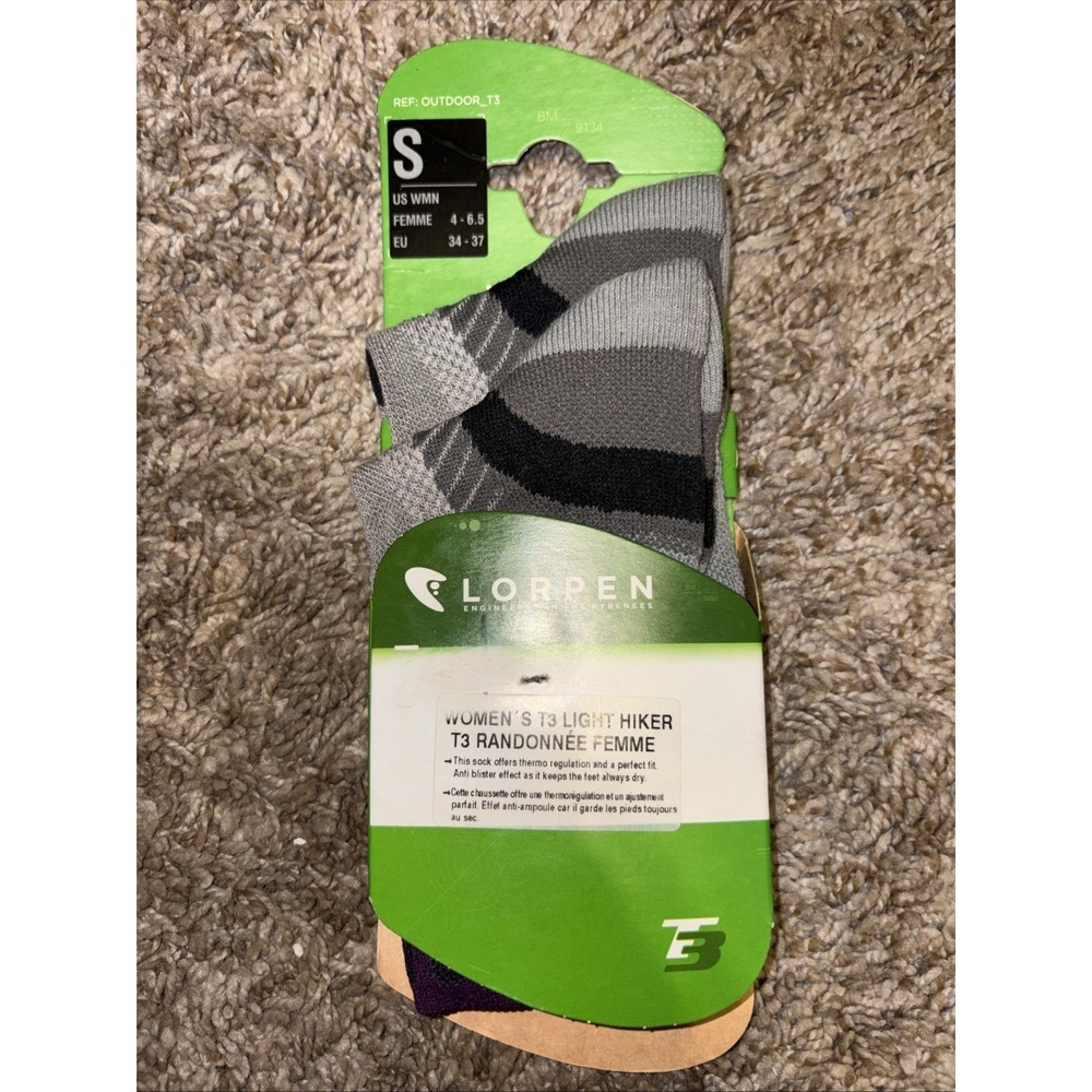 Lorpen Woman T3 Light Hiker Merino Socks Gray Size S